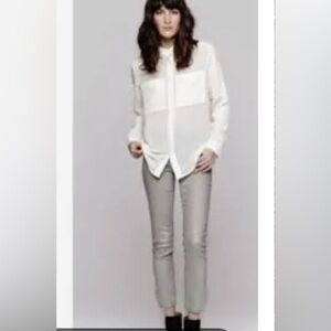 Helmut lang moto zipper ankle Gray Jeans